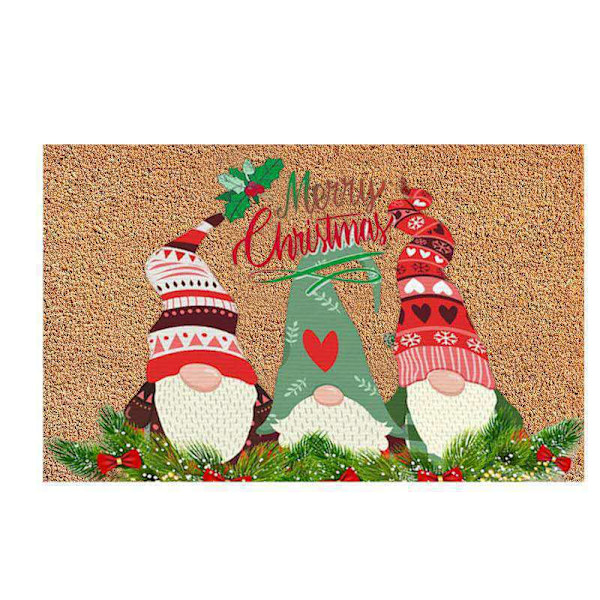 Joulu lattiamatto piirretty kuvio keittiön sisäänkäynti kylpyhuone kristalli sametti lattiamatto C04 60*90cm