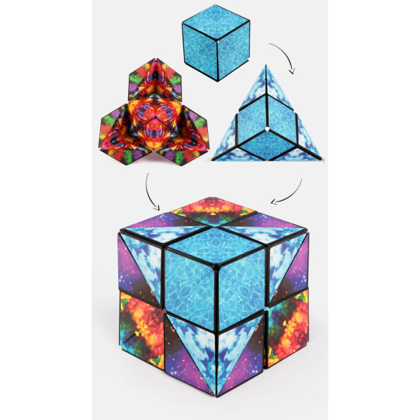Rubiks Cube Macaron Farvepyramide Uddannelsesmæssigt Legetøj