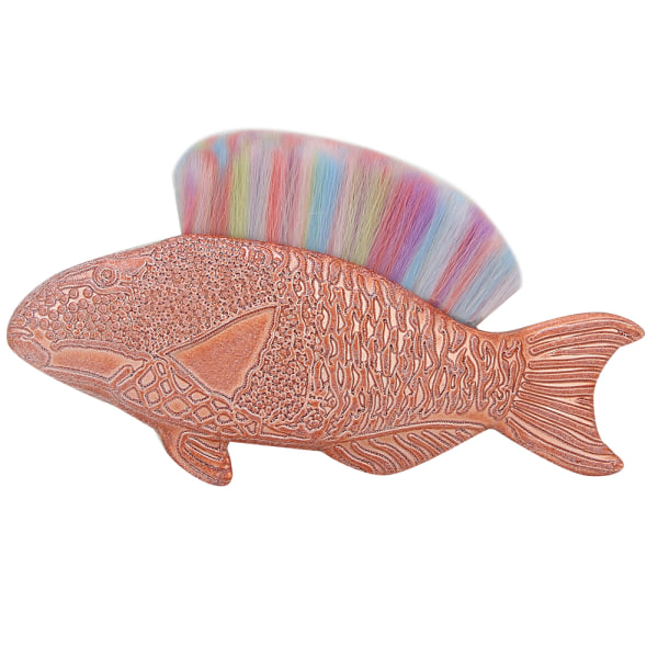 Multi fiskformad nageldammborttagningsborste Nagelrengöringsborste manikyrverktyg (färg)