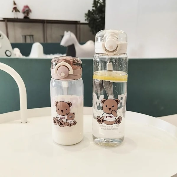 Vedenkeitin Vedenkeittimet Juomapullo 450-600ML vaaleanpunainen A