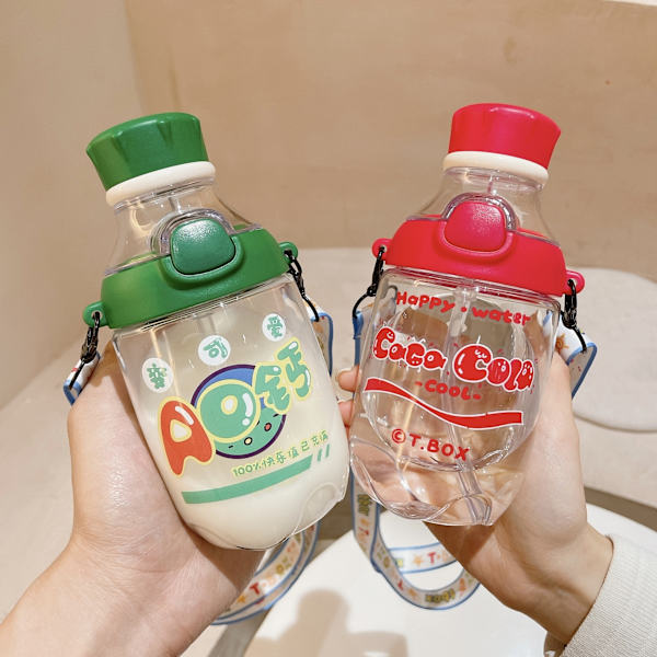 Lasten vesipullo oljella juomapullo 420ML sininen / tarrat