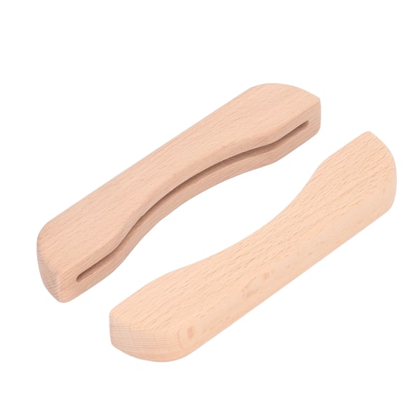 2pcs Grill Pan Handle Holder Prevents Scald Heat Resistance Wooden Hot Pan Handle Cover for Grill Plate Frying Pan