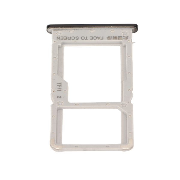 SIM-kortskuffe i plast, godt tilpasset, lagringsplass for kort, holder for Xiaomi Redmi Note 6 Note 6 Pro smarttelefon, svart