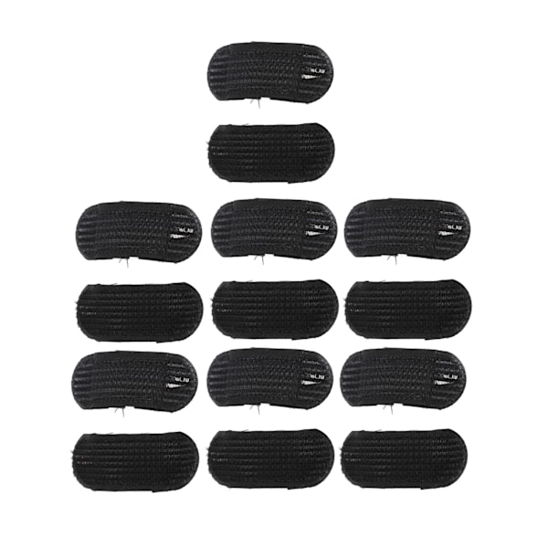 7 Par Hårkuddar för Volym Svart Spårfria Osynliga Fluffiga Hårkuddar för Kvinnor Flickor DIY Frisyr