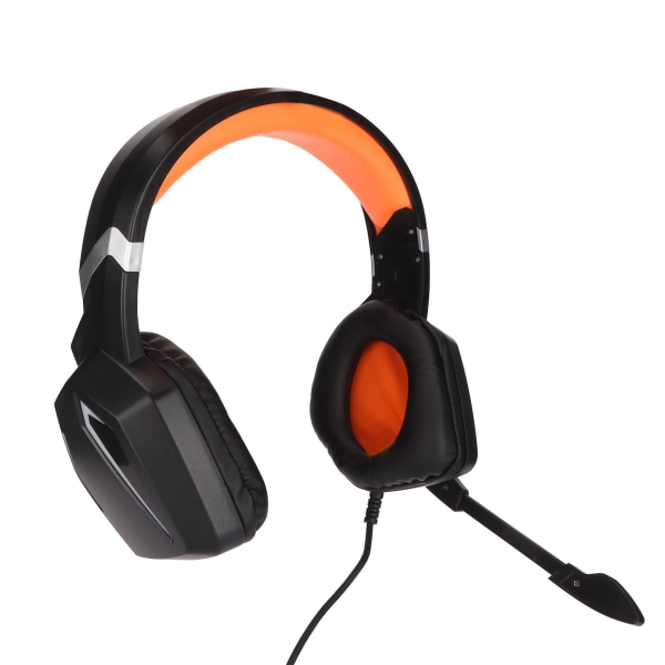 Gaming Headset Stereo Game Over Ear Hörlurar med Volymkontroll och Dynamisk RGB för PS4 för Switch för Xbox