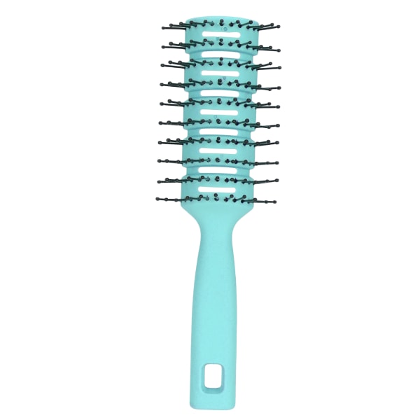 Affiltrerende hårbørste ABS Antistatisk skridsikker ventileret massagehårbørste med hængende hul til hårplejeGrøn