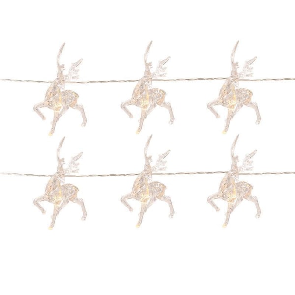 Hjorte LED-lys Juledekorasjon Led Hjorte Julepynt Warm White 1.5 M 10led[usb]