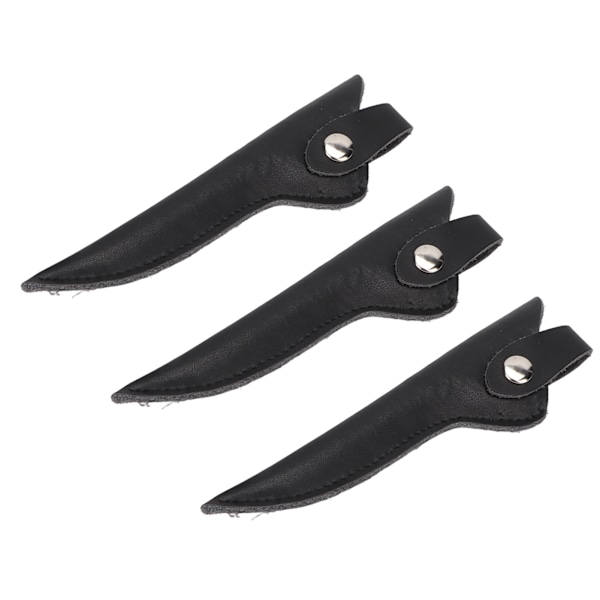 3-pack Frisör Saxpåse Minimalistisk Konstläder Barberare Hårklippningssax Väska för Frisörsalong Skönhetssalong