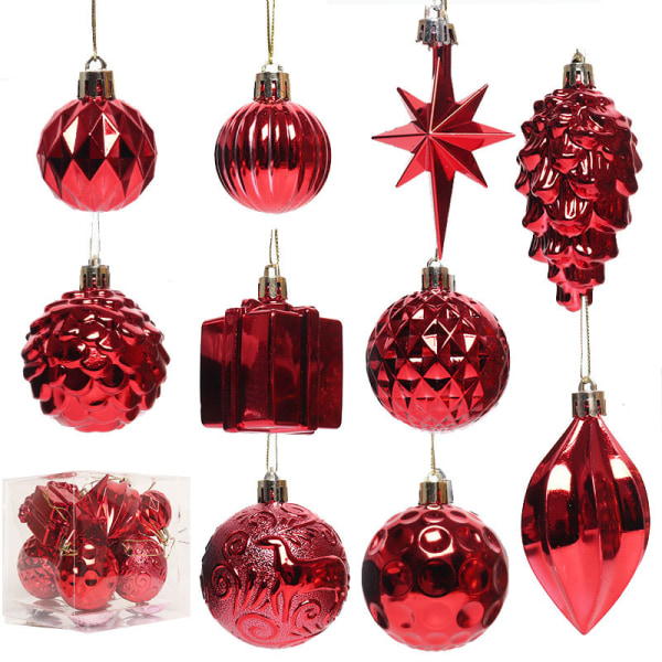 Christmas Ball formet juletre dekorasjon anheng hengende ornament juleprodukt Gold