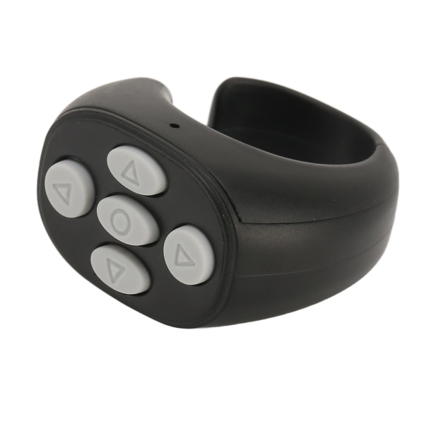 Bluetooth Fjernkontroll Multifunksjons Ringdesign Trådløs Telefon Selfie Lukker for Hjem Svart