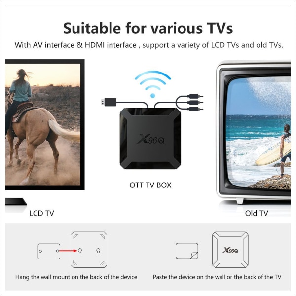 Smart TV-boks Android 10.0 4K 2GB+16GB