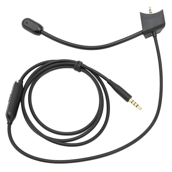 Kabel Boom Mikrofon Støyreduksjon Mikrofon Lydkabel med Dempekontroll for QC35 QC35 II Gaming Hodesett