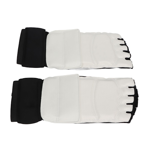 Tyk boksning fodbeskytter justerbar strop elastisk sparring fodbeskytter til børn voksne S 26-30