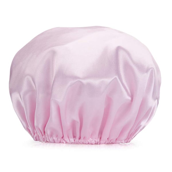 Dubbellagers vanlig cap för badhuvud Pink