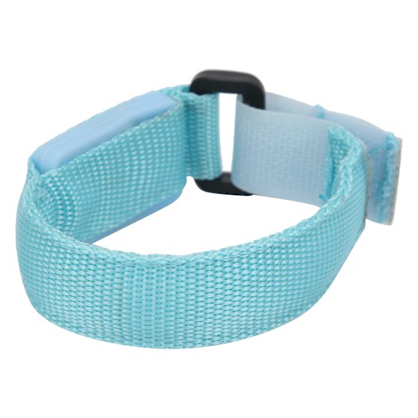 2cm Armband med LED-ljus för nattlöpning utomhus, justerbar handledsband för cykling, blå