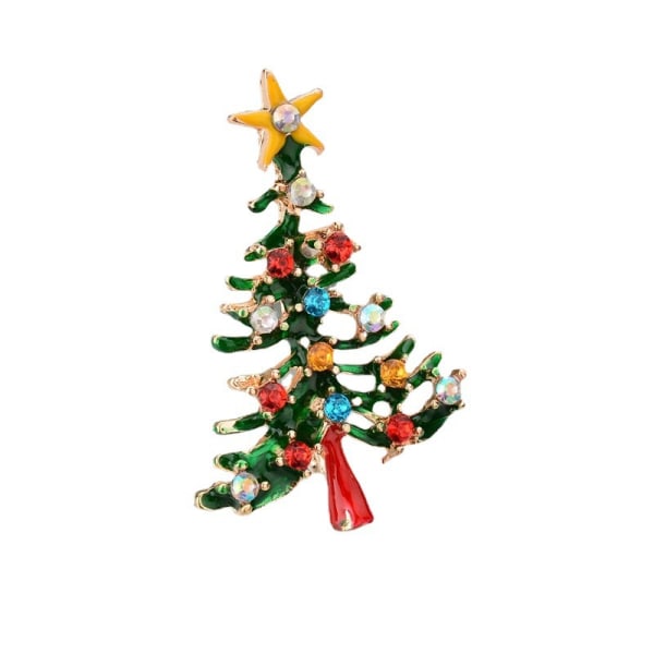 Christmas Garland Brosje Corsage Julenissen Juletre Brosje Wreath