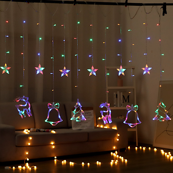 3,5 m LED Glitter Stjerne Måne Feelyse Dekoration