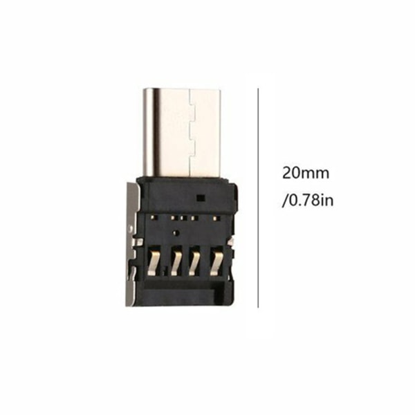 10 st OTG Multifunktionell Typ C-konverterare Micro Typ C-adapter för telefoner och surfplattor