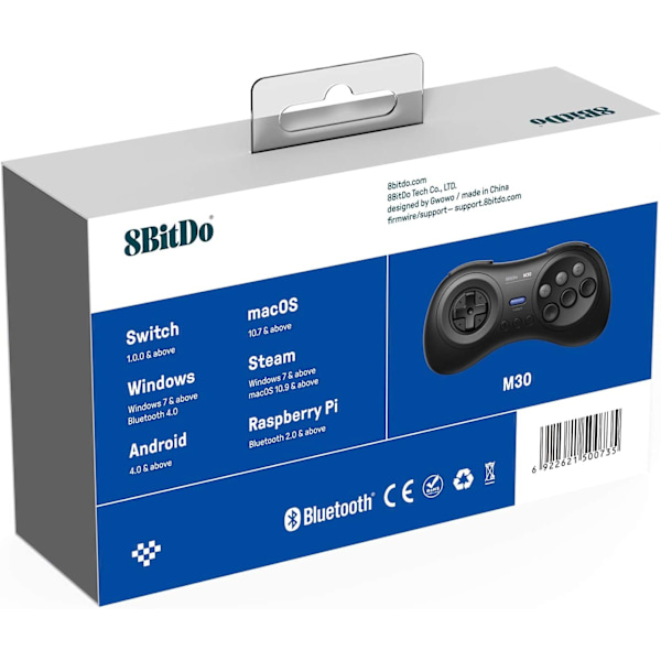 8BitDo M30 Bluetooth Trådløs Pad (Nintendo Switch)