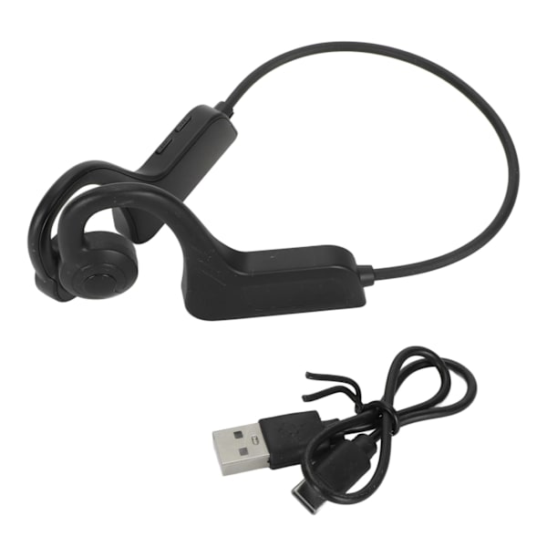 Åbne øre-hovedtelefoner Multifunktion Vandtæt Støjreducerende HiFi Stereo Bluetooth 5.3 Bone Sound Hovedtelefoner