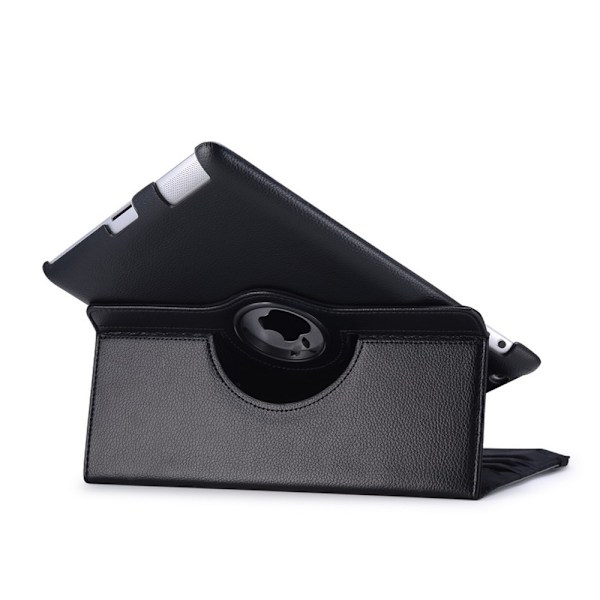 iPad Air 6 Etui Beskyttende Deksel for Tablet iPad 9.7-tommers Roterende Lærdeksel Pro11 Litchi Mønster 10.2 black ipad air/air2（ipad5/ipad6）