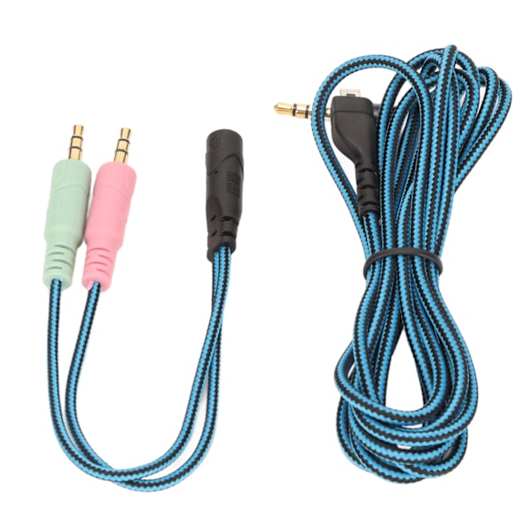 Pelaamisen kuulokemikrofonikaapeli, ammattimainen, tyylikäs, mykistyskytkin, vaihtokuulokemikrofonikaapeli SteelSeries Arctis 3 Blue 78,7 tuumaa