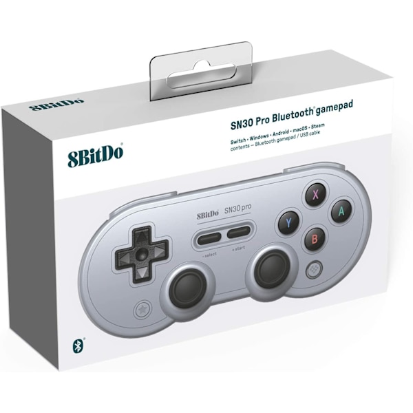 8Bitdo SN30 Pro Gamepad Grå Utgave