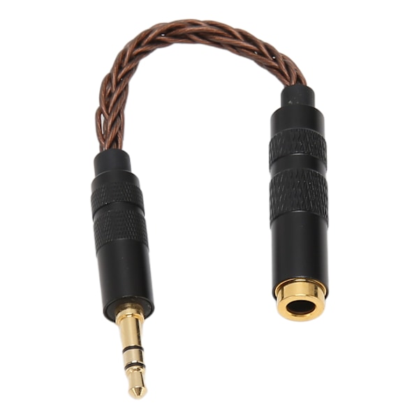 4,4 mm tasapainotettu naaras - 3,5 mm stereo uros -sovitinjohto, kultapinnoitetut liittimet, kannettava kuulokekaapeli, pronssi