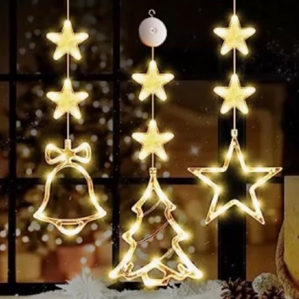 Jule sugelampe Shoppingvindu Dekorativ Lampe Juleferie Atmosfære Layout Dekorativ sugelampe 8