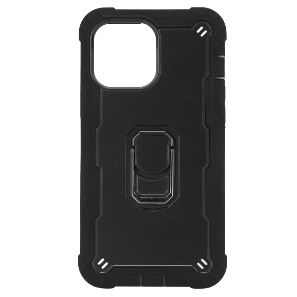 Ridsefast Armor Covers med Stativ til iPhone 13 Pro Max Mobiltelefoner Armor Beskyttende Etui (Sort Sort)