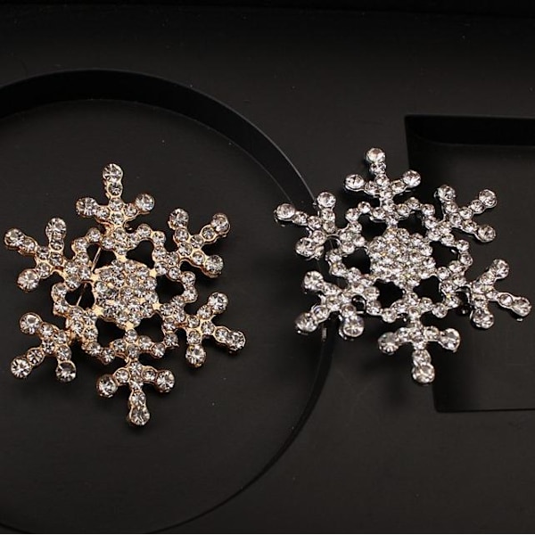 Jule-Snefnug Brosche Fuldt Diamant Boutonniere Gold