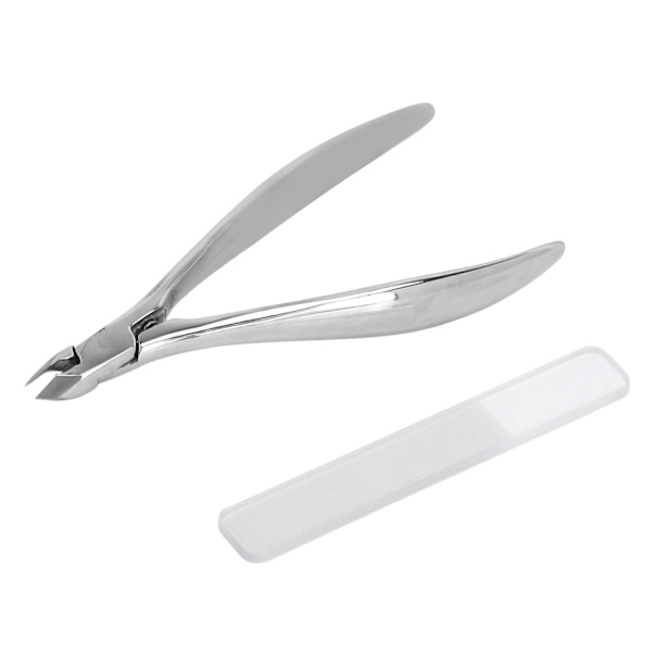 Nagelbandsax Nagelklippare Professionell Rostfritt Stål Tånagelklippare Pedikyr Hårdhudsklippare Verktyg med Nagelfil