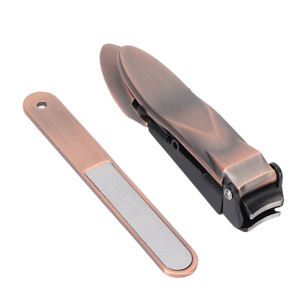 Professionell 2-pack nagelklippare Set Rostfritt Stål Fingernagelklippare Klippare Brons