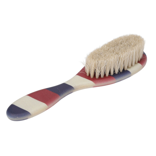 Menns Barber Beard Brush Beard Styling Striped Handle Portable Soft Cleaning Brush Beard Brush