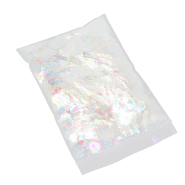Nagelkonst Glitter Älskande Hjärta Form Glimmande Glansig Dekoration Flakes för Nagelsalong 50g