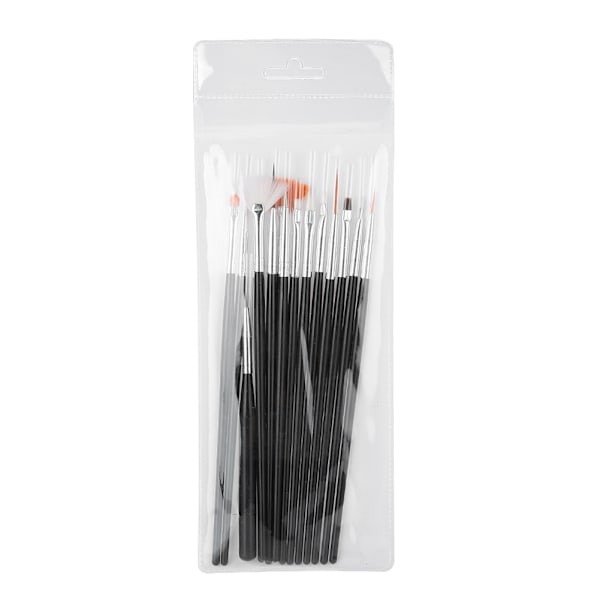 15-delars DIY Nagelkonst Manikyr Penna Verktygssats Punktlinje Ritning Målningsborste Set