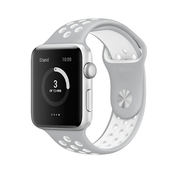 Til Apple Watch 42/44mm L Silikon Sport Urrem Grå