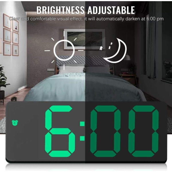 Digital väckarklocka, LED digital sängklocka