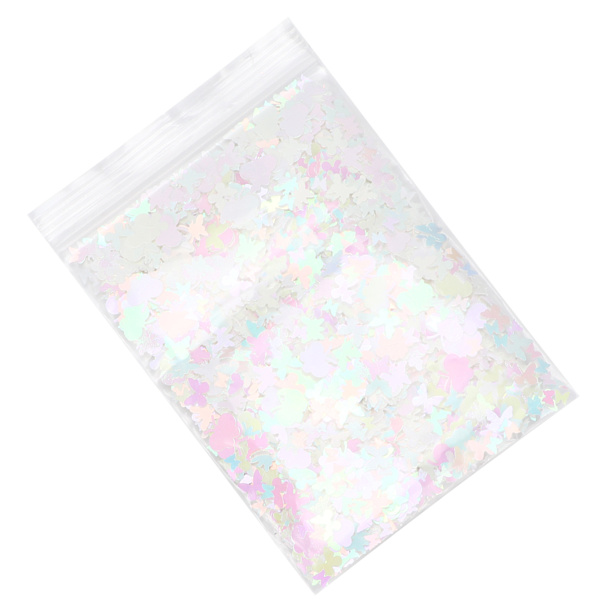 Fjärilsglitter 10g Glimmande Färgglada Sekvenser Dekaler för Nagelkonst Hantverk Resinform Dekoration