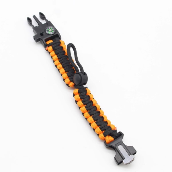 Armband Multifunktionell Justerbar Bälte Utomhus Armband Vildmarksöverlevnad Fem-i-ett Justering Vävd Handrem Forest Camouflage