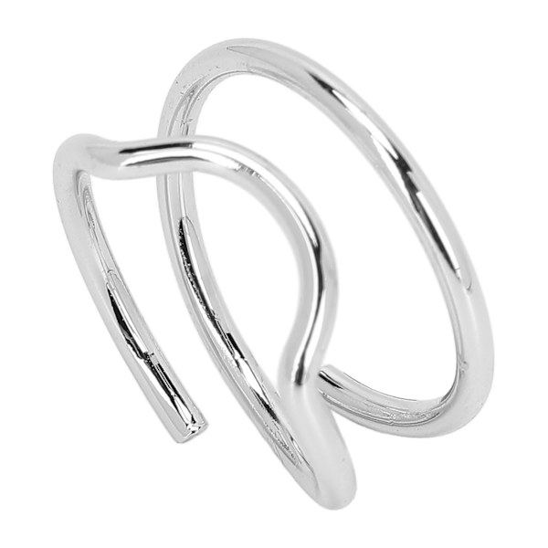 Index Finger Negl Ring Vintage Metal Negl Kapsel Dæk Ring Fingernail Negl Kunst Charm til Kvinder Piger 3046 Hvid
