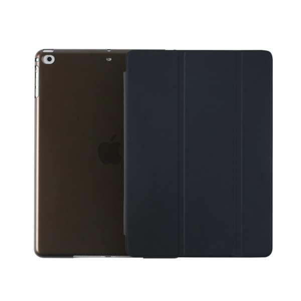 Passer for iPad 10.2 beskyttelsesdeksel, Air34 lærveske, Pro11 Apple tablet intelligent sleep hard shell black IPad 10.2-inch (7/8/9)