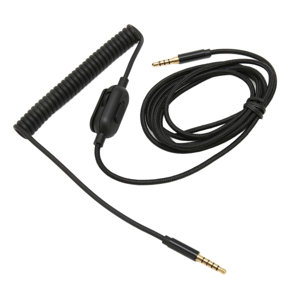 Hörlurar Spiral Kabel 6,6ft Justerbar Volym Ersättning Ljud Fjäder Kabel med Mute Switch för Astro A10 A30 A40