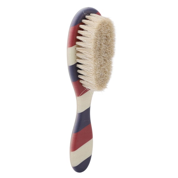 Menns Barber Beard Brush Beard Styling Striped Handle Portable Soft Cleaning Brush Beard Brush