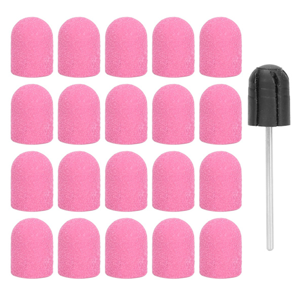 Nagelslipband Borrbit Nagelslipningspoleringsskyddssats Tillbehör (10 x 15 mm) Rosa