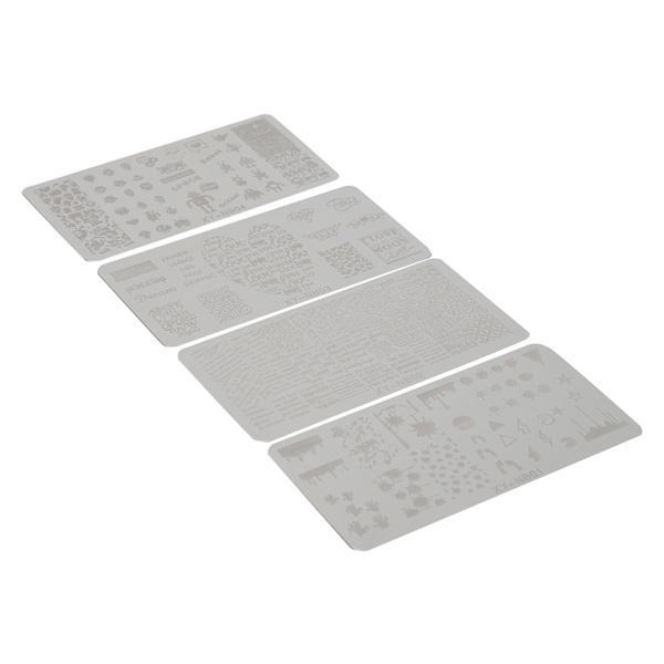 Negle Stempling Plater Mønster DIY Negle Trykking Stempling Mal Manikyr Verktøy 01-04