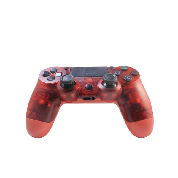 PS4-kontroll DoubleShock Trådlös för Play Station 4 Transparent red