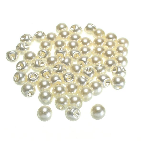 50 stk/100 stk Perle Knapper Sy Scrapbooking 50 stk