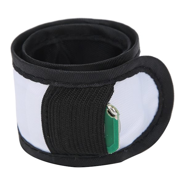 Säädettävä LED-valoarmband, heijastava valaiseva ranneke ulkoilmakäyttöön yöjuoksuun, valkoinen