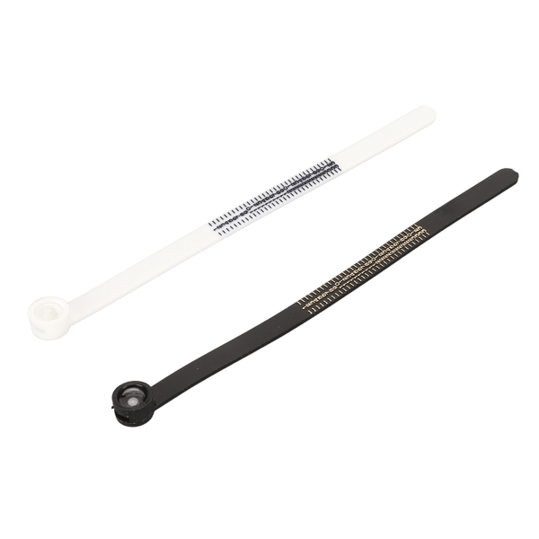 2 stk Ringstørrelsesmåler Gjenbrukbar Fingerstørrelsesmåler med Forstørrelsesglass Smykke Størrelsesverktøy 1 til 33 JP Ringstørrelser